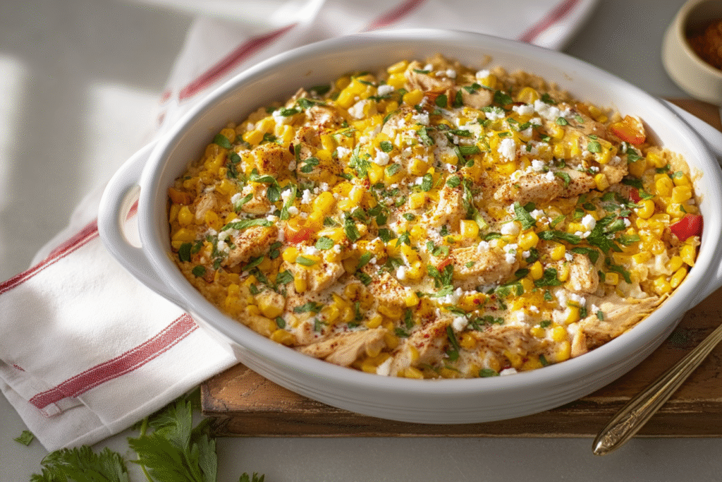 Street Corn Chicken Casserole