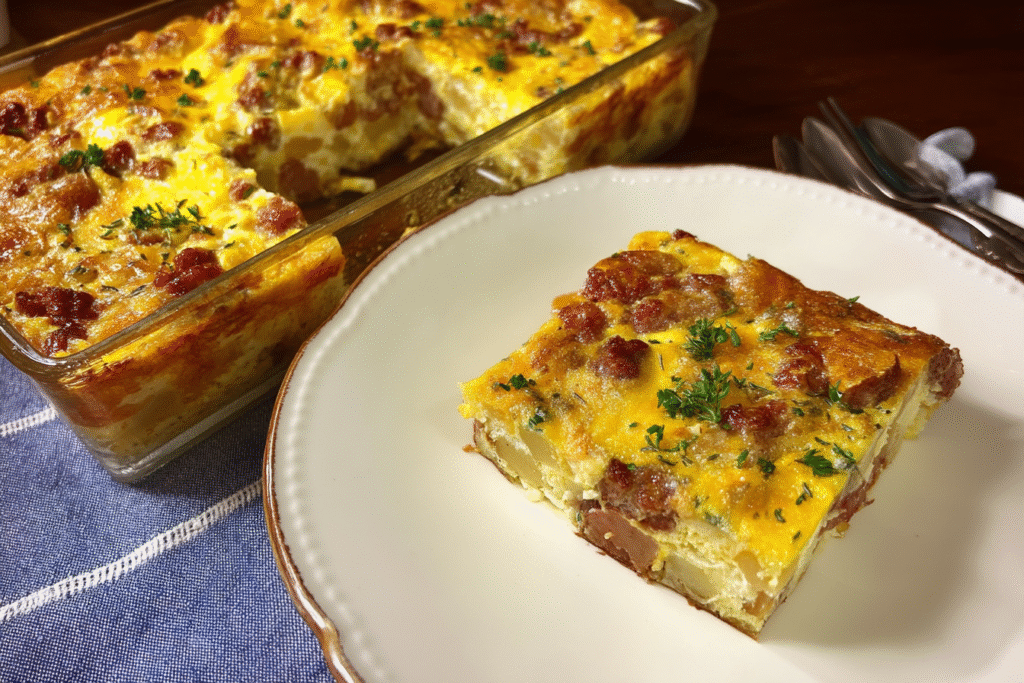 Chorizo & Potato Egg Casserole
