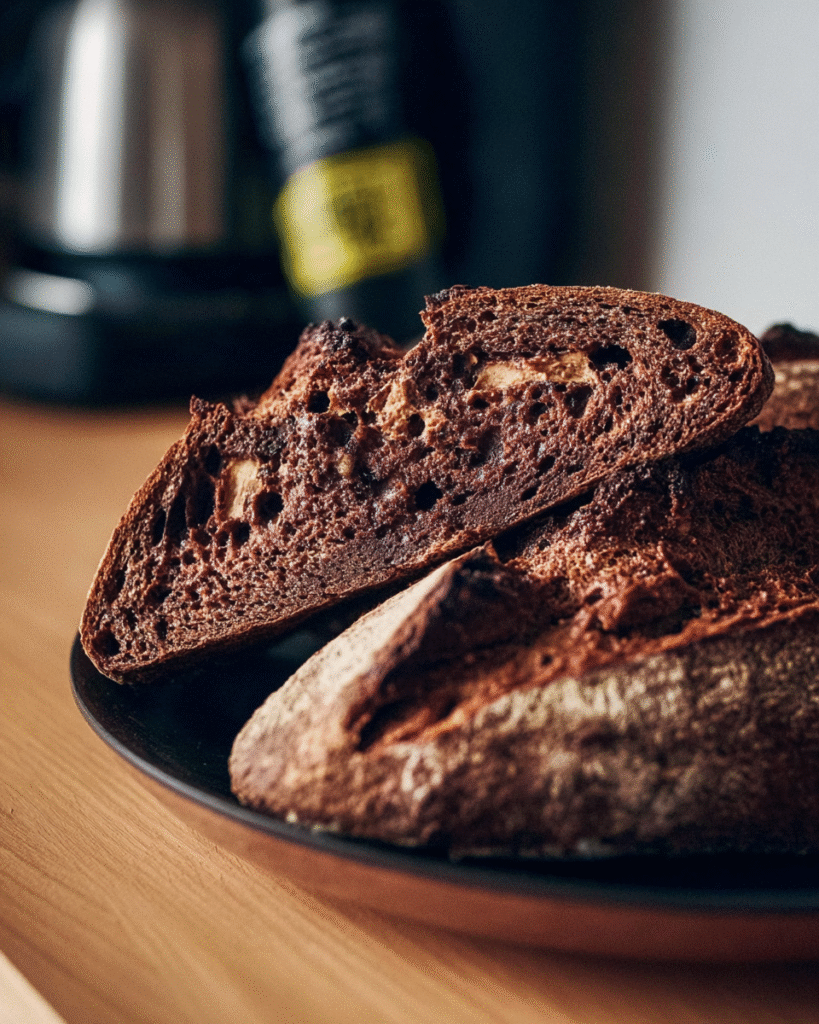 Lamination step of chocolate peanut butter sourdough with chocolate chips