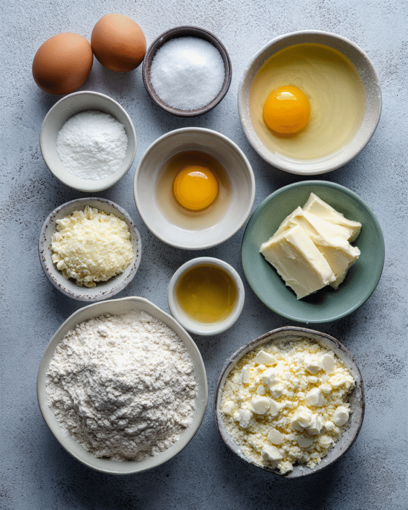 Ingredients for Lemon White Chocolate Muffins Recipe